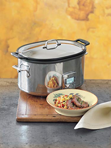 All-Clad Stainless Steel Electric Slow Cooker 7-Quart, Programmable LCD Timer, Aluminum Insert, Slow Cookers, Small Kitchen Appliances, Silver - My Kitchen Products