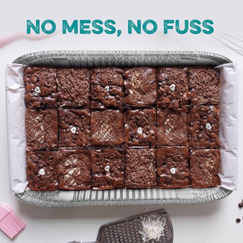 Aluminum Pans With Lids 9x13 [10 Sets] Aluminum Foil Pans Trays With Lids - Half Size Tin Foil Disposable Pans For Baking, Roasting, Cake Serving Dishes, Catering Supplies, Steam Table Chafing - My Kitchen Products