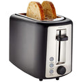 Amazon Basics 2 Slice Toaster, Extra Wide Slots for Bagels, 6 Browning Settings, Removable Crumb Tray, Defrost/Cancel/Bagel Buttons, Cord Wrap, 900W, Black & Silver - My Kitchen Products