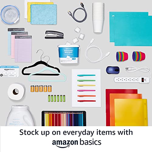Amazon Basics 3-Shelf Adjustable Heavy Duty Steel Wire Rack Storage Shelving Organizer with Storage Space, Versatility and Ease of Use for Kitchen, Garage, 23.2" L x 13.4" W x 30" H, Black - My Kitchen Products