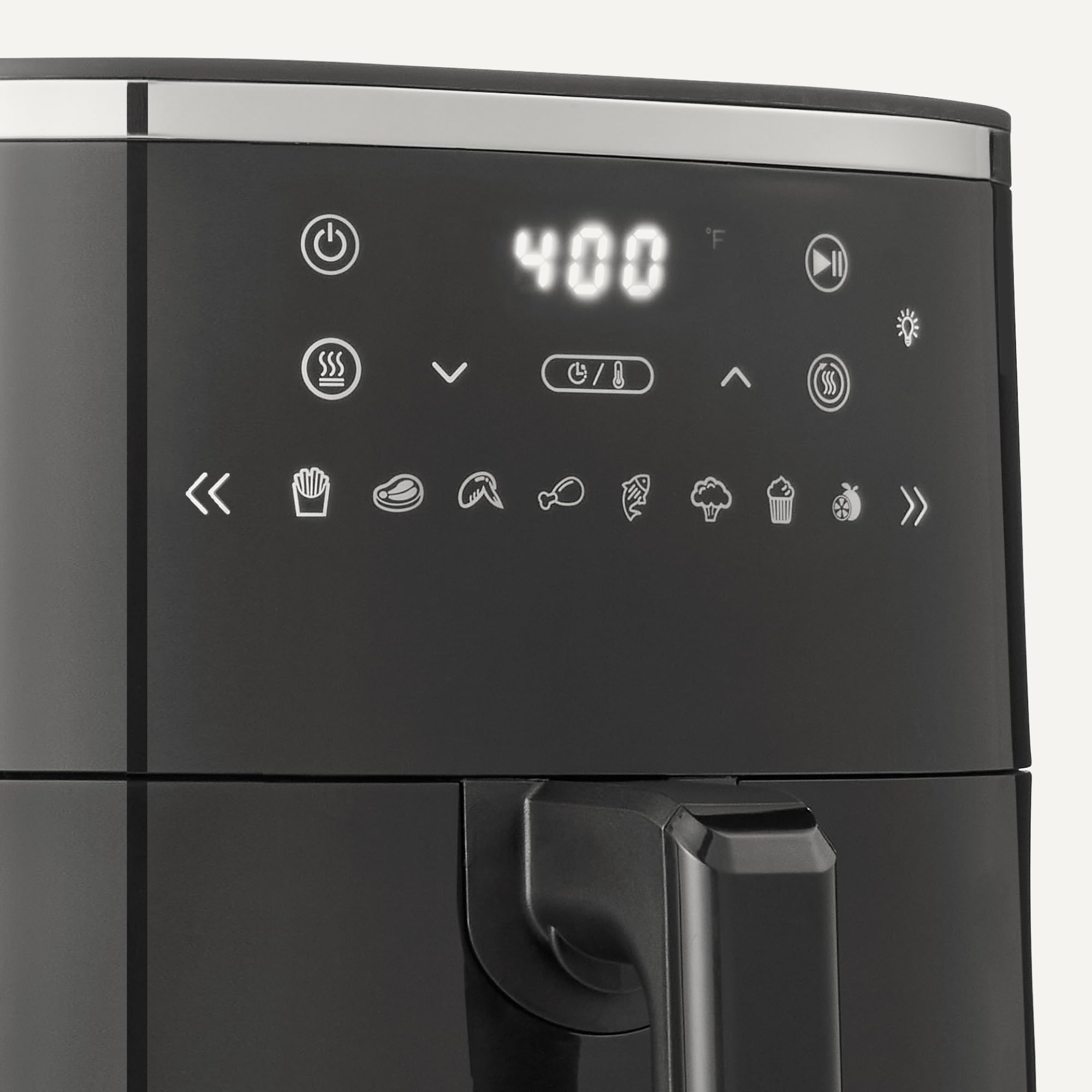 Amazon Basics 4.4-Quart Air Fryer with Easy View Window, 8 Preset Menus, 1400W, Black - My Kitchen Products