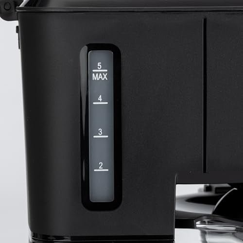 Amazon Basics 5 Cup Drip Coffee Maker with Glass Coffee Pot (0.8 Qt), Auto Shut-off, Auto Pause, Removable Filter Basket, Matte Black - My Kitchen Products