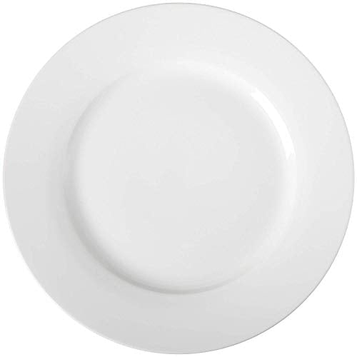 Amazon Basics 6-Piece White Dinner Plate Set, Microwave and Dishwasher Safe for Everyday Use, 10.5 inches - My Kitchen Products