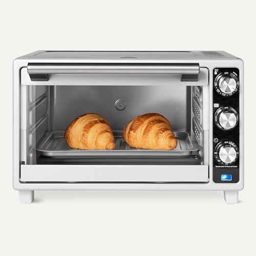 Amazon Basics 6-Slice 23-QT Toaster Oven with Built-In Air Fryer, 7-In-1 Cooking Options, 60-Min Timer & Adjustable Temperature (200°F - 450°F), With Accessories, 1500W, Stainless Steel, Silver/Gray - My Kitchen Products