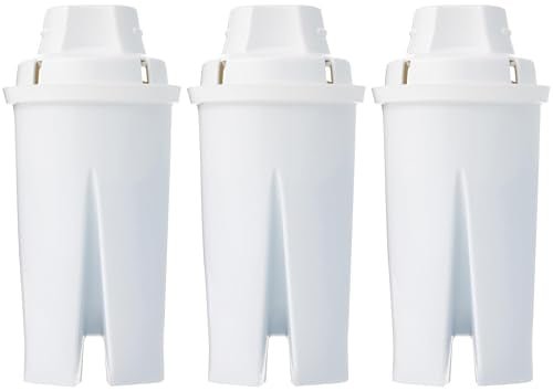 Amazon Basics Enhanced Replacement Water Filters for Water Pitchers, BPA-Free, WQA & NSF Certified, Compatible with Brita Water Pitchers & Drinking Water Filter Systems, 6 Month Filter Supply, 3-Pack - My Kitchen Products