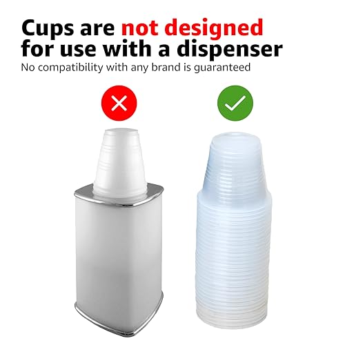 Amazon Basics Mini Disposable Clear Plastic Cups, 3oz, 100 Count - My Kitchen Products