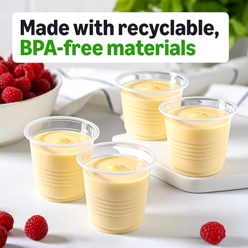 Amazon Basics Mini Disposable Clear Plastic Cups, 3oz, 100 Count - My Kitchen Products