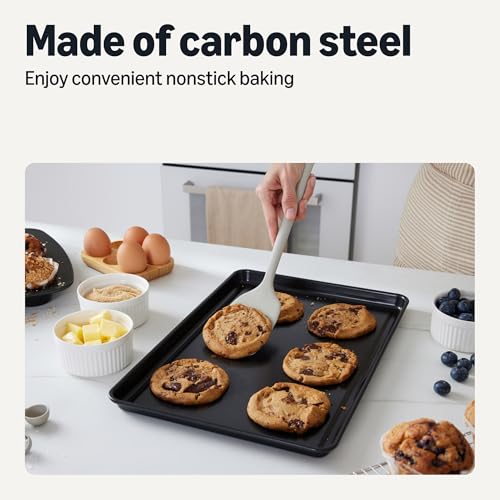 Amazon Basics Nonstick Bakeware 6-Piece Set, Stackable, Dishwasher and Oven-Safe, Baking Pan - My Kitchen Products