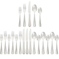 Amazon Basics Silverware Set, Stainless Steel Flatware, Dishwasher Safe, Service for 4, 20-Piece Forks and Spoons, Round Edge, Everyday Use - My Kitchen Products
