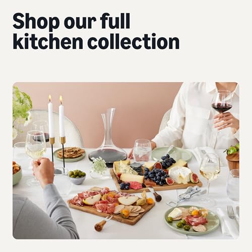 Amazon Basics Stemless White Wine Glasses, 14 oz., Dishwasher-Safe, 4-Piece Set - My Kitchen Products