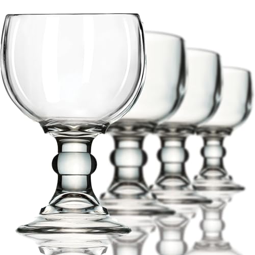 Amehla Schooner Beer Glasses Set, 21-ounce Large Margarita Glass, Big Goblet Style Beer Glass for Coronarita, Michelada