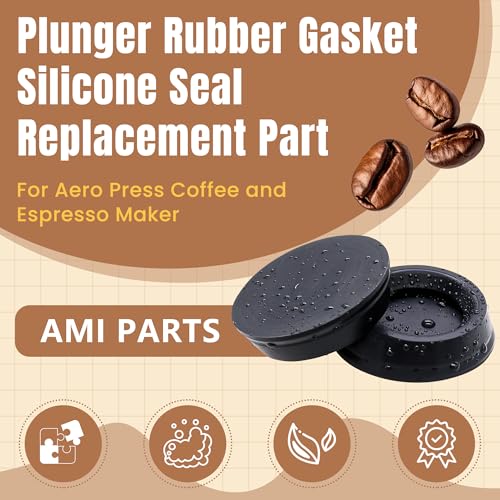 AMI PARTS Plunger Rubber Gasket Replacement Part for AeroPress Coffee and Espresso Maker (2pc) - My Kitchen Products