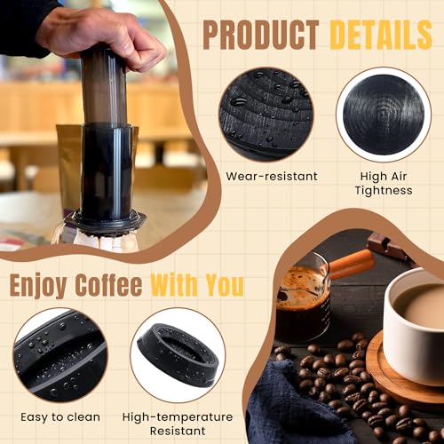 AMI PARTS Plunger Rubber Gasket Replacement Part for AeroPress Coffee and Espresso Maker (2pc) - My Kitchen Products