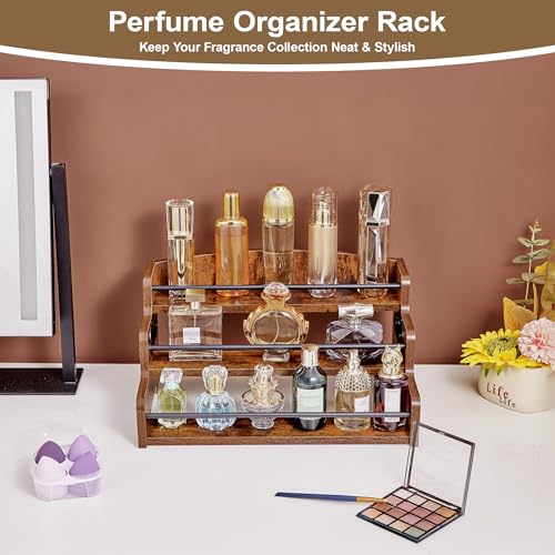 Aminigram Wood Spice Rack Organizer for Cabinet, 3 Tier Spice Shelf Storage, Kitchen Seasoning Organizer for Spice Bottles, Jars, Seasonings, Baking Supplies - My Kitchen Products