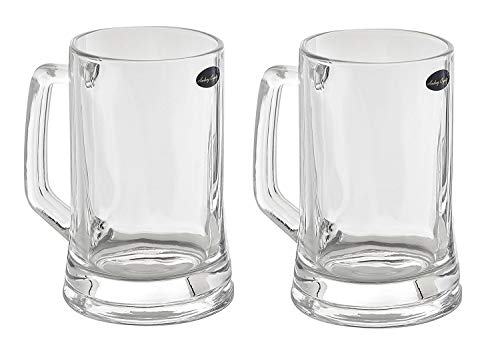 Amlong Crystal Lead-Free Beer Mug - 12 oz (Right For 1 Bottle), Set of 2 - My Kitchen Products