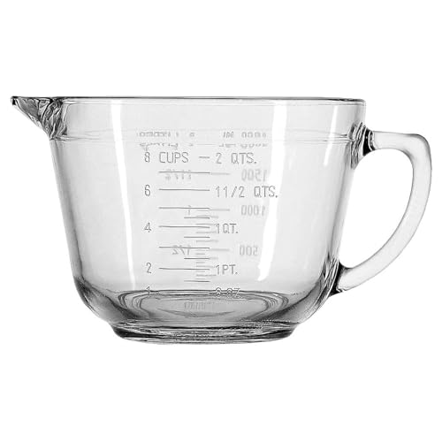 Anchor Hocking Batter Bowl, 2 Quart Glass Mixing Bowl - My Kitchen Products