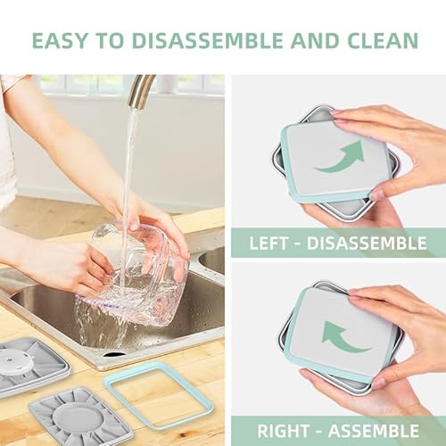 Ankou Airtight Food Storage Container Sets with Lids 6Pcs Pop Containers for Kitchen Pantry Organization BPA-Free Stackable Kitchen Storage Containers for Cereal Flour Sugar (0.5, 1.2, 1.8qt)*2 - My Kitchen Products
