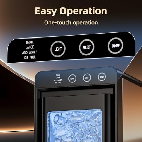 Antarctic Star Ice Maker, Portable Ice Machine with Self-Cleaning Function, 8 Cubes in 6 Mins Fast Countertop Ice Making, Compact Ice Maker for Home, Kitchen, RV, Travel, Matte Black - My Kitchen Products