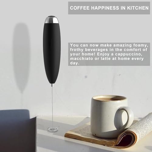Anteday Electric Milk Frother Handheld, Quality Frother Wand for Coffee, Battery Operated (Not included) Drink Mixer Matcha Whisk, Functionality Foam Maker for Frappe Hot Chocolate, Cappuccino, Lattes - My Kitchen Products