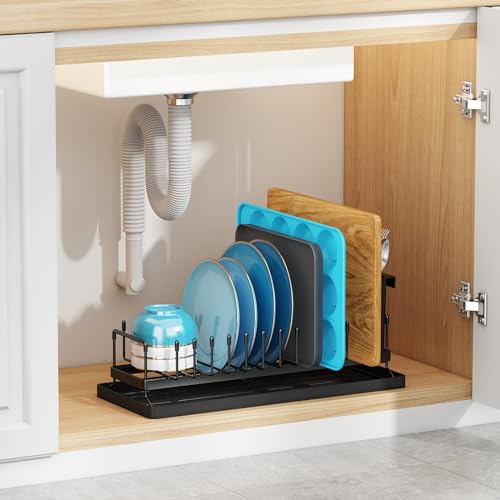 ANTOPY Small Dish Drying Rack - Compact Dish Rack for Kitchen Counter with Silicone Dish Drying Mat, Stainless Steel Dish Drainer for Kitchen Sink Cabinet, Space Saving Plate Rack Cutlery Holder - My Kitchen Products