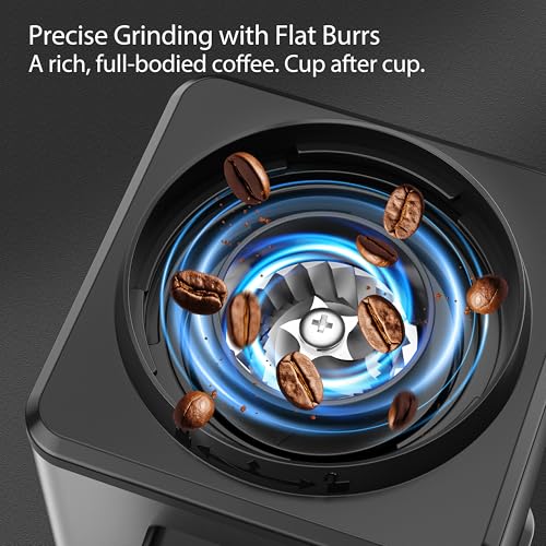 AOVSTVES Electric Coffee Grinder, Suitable for Home Use, Features 25 Precise Grinding Settings, a 60-Second Timer Function, and an Easy-to-Clean Stainless Steel Coffee Bean Grinder - My Kitchen Products