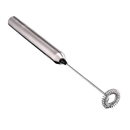 Aphse Milk Frother Handheld Electric Milk Foamer Portable Mini Mixer Machine Stainless Steel Touch Handheld Espresso Mixer Battery Operated Frother Coffee Stirrer Maker for Hot Chocolate Coffee - My Kitchen Products