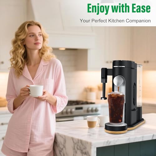 Appliance Slider for Ninja Single Serve Coffee Maker PB051/PB041, Bamboo Kitchen Appliance Sliding Tray for Coffee Maker, Coffee Slider for Countertop for Ninja Accessories, 5.9”W x 16.5”D - My Kitchen Products