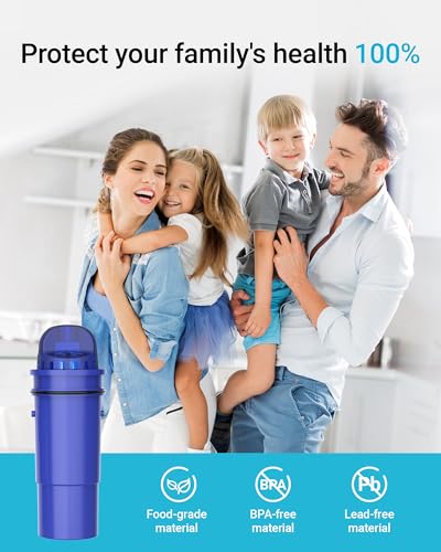 AQUA CREST CF10A Water Filter Replacement for Pur® Plus Pitcher Water Filter, CRF950Z, PPF951K, PPF900Z, PPT700, PPT111, CR1100, DS1800 and All Pur® Pitchers and Dispensers, NSF Certified, 4 Pack - My Kitchen Products