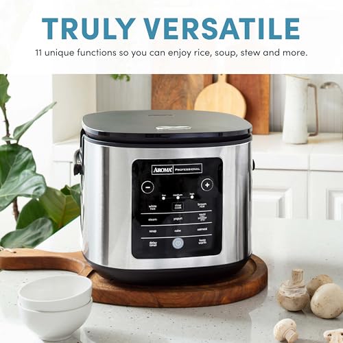 AROMA® 20-Cup Slow Cook Rice Cooker and Brown Rice Cooker with Lift-Out Pot Handles and Silicone Storage Lid — PFAS-Free CoreCoat™ Ceramic - My Kitchen Products