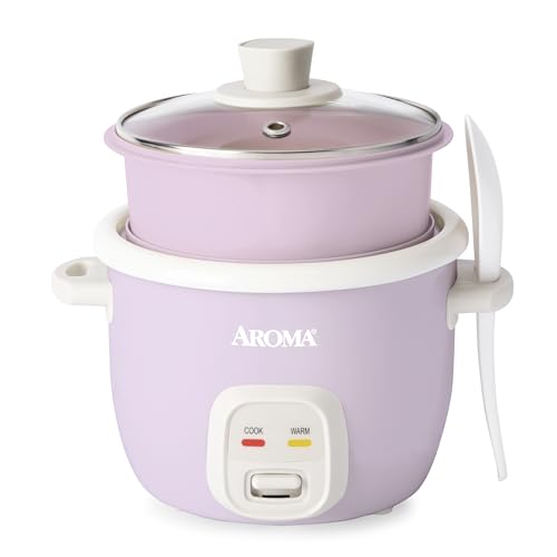 AROMA® CoreCoat Rice Cooker with Pop-Up Food Steaming Basket (4 Cups Cooked, 2 Cups Uncooked, 1 Qt) - My Kitchen Products