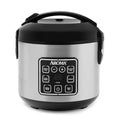 AROMA Digital Rice Cooker, 4-Cup (Uncooked) / 8-Cup (Cooked), Steamer, Grain Cooker, Multicooker, 2 Qt, Stainless Steel Exterior, ARC-914SBD - My Kitchen Products