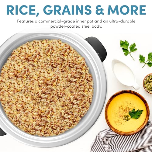 Aroma Housewares 60-Cup (Cooked) (30-Cup UNCOOKED) Commercial Rice Cooker (ARC-1033E),White - My Kitchen Products