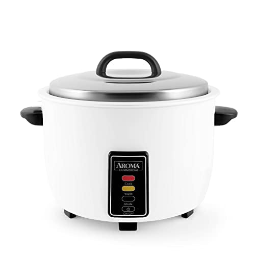 Aroma Housewares 60-Cup (Cooked) (30-Cup UNCOOKED) Commercial Rice Cooker (ARC-1033E),White - My Kitchen Products