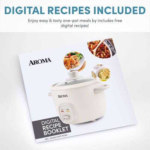 AROMA® Mini Rice Cooker, 2-Cup (Uncooked) / 4-Cup (Cooked), Grain Cooker, Soup Maker, Oatmeal Cooker, Auto Keep Warm, 1 Qt, Light Green - My Kitchen Products