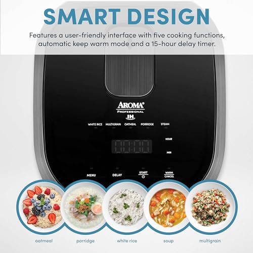 AROMA® Professional 6-Cups (UnCooked) / 3Qt. 360° Induction Rice Cooker & Multicooker (ARC-7606GR) - My Kitchen Products