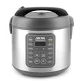 AROMA Professional Digital Rice Cooker, 10-Cup (Uncooked) / 20-Cup (Cooked), Multicooker, Slow Cooker, Steamer, Oatmeal Cooker, Egg Cooker, STS, 5 Qt, Gray, ARC-5200SG - My Kitchen Products