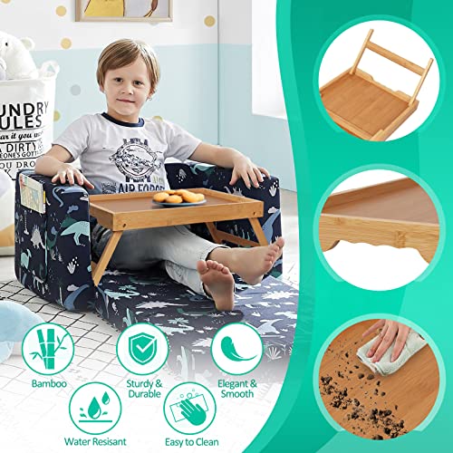 Artmeer Bed Tray Table with Folding Legs,Bamboo Breakfast in Bed for TV Table, Laptop Computer Tray,Eating,Snack Tray(Bamboo) - My Kitchen Products