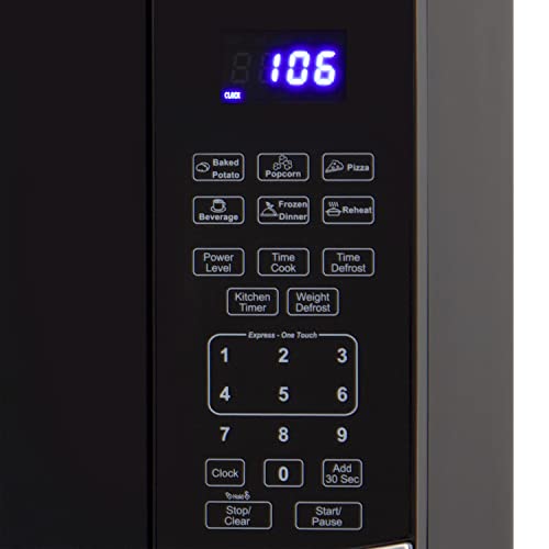 Avanti Microwave Oven 900-Watts Compact with 10 Power Levels and 6 Pre Cooking Settings, Speed Defrost, Electronic Control Panel and Glass Turntable, 0.9-Cu.Ft., Stainless Steel - My Kitchen Products