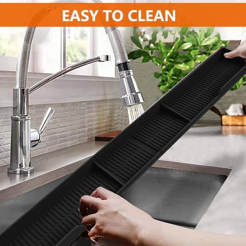 AWOKE Stove Top Shelf 30 Inch - Silicone Material Magnetic Shelf for Stove - 3 Functional Partitions Kitchen Spice Rack Organizer-Black,Kitchen Gadgets Storage Organization - My Kitchen Products