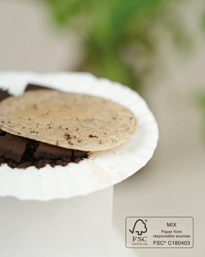 Bake Choice 500-Count Replacement Paper Filters - Round Disposable Coffee Filters Paper Compatible with Aeropress Coffee Makers for Brewing Tea and Coffee - My Kitchen Products