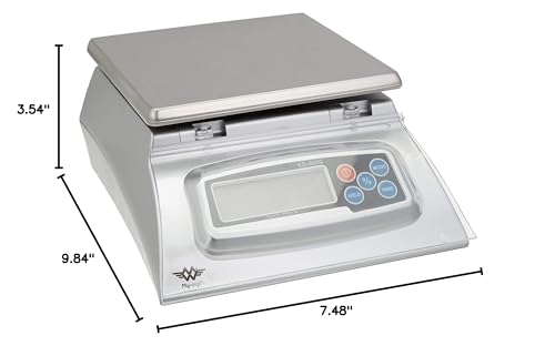 Bakers Math Kitchen Scale by My Weight - KD8000 , Silver - My Kitchen Products
