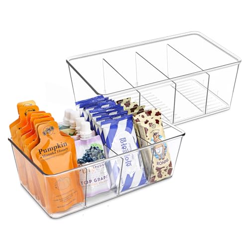 Batoto Pantry Organization and Storage Bins, Refrigerator Organizer Bins