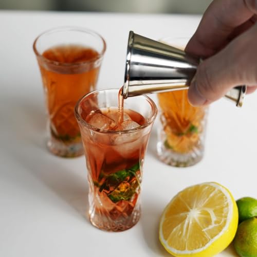 BCnmviku 2Pack Shot Glasses 65ML/2.2OZ Tequila Glasses Heavy Base Cordial Glasses - My Kitchen Products