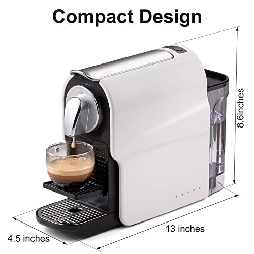 beanglass Espresso Pod Machine for Home, Capsule Coffee Maker for NS Original Pods, 20 Bar High Pressure Pump, 22oz Removable Water Tank, Adjustable Cup Tray, 1350W - My Kitchen Products