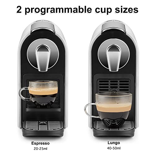 beanglass Espresso Pod Machine for Home, Capsule Coffee Maker for NS Original Pods, 20 Bar High Pressure Pump, 22oz Removable Water Tank, Adjustable Cup Tray, 1350W - My Kitchen Products
