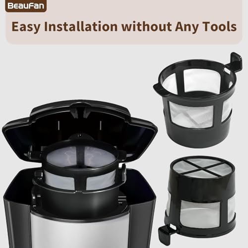 Beaufan 1 Pack Reusable Coffee Filter Compatible with BLACK+DECKER CM618 Single Serve Coffee Maker - My Kitchen Products