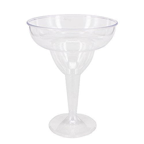 Belinlen 18 Count 11oz Clear Hard Plastic Margarita Glasses/Party Cups Wedding Parties Cocktail Cups