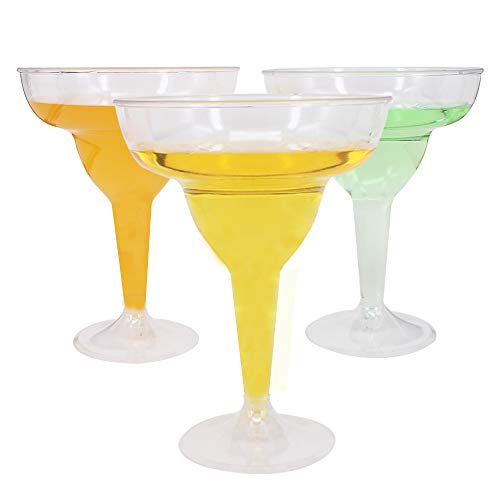 Belinlen 18 Count 11oz Clear Hard Plastic Margarita Glasses/Party Cups Wedding Parties Cocktail Cups - My Kitchen Products