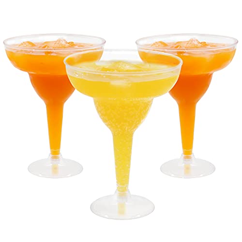 Belinlen 18 Count 11oz Clear Hard Plastic Margarita Glasses/Party Cups Wedding Parties Cocktail Cups - My Kitchen Products