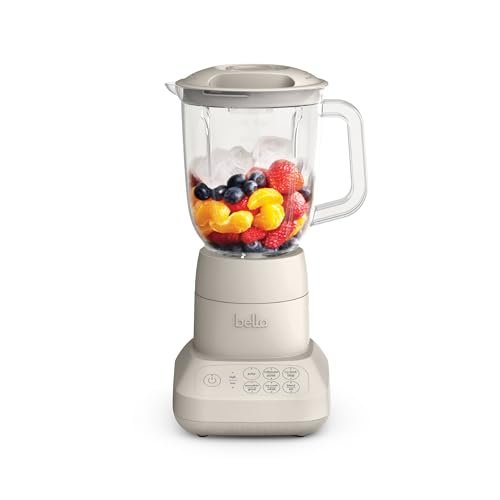 bella 10 Speed Countertop Blender, Juicer & Smoothie Maker, Fits-anywhere Kitchenware, Slim Flip & Store